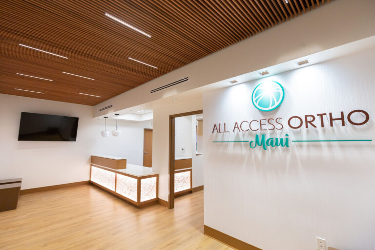 All Access Ortho modern orthopedic care facility construction in Maui