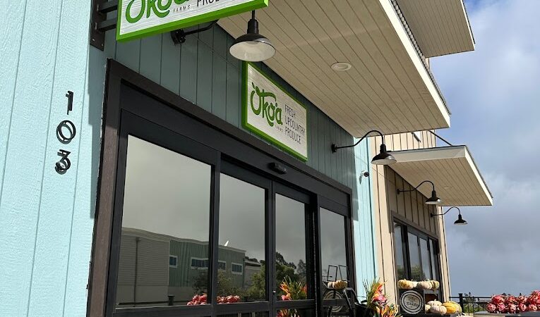 Okoa Farms eco-friendly retail store construction in Maui, Hawaii